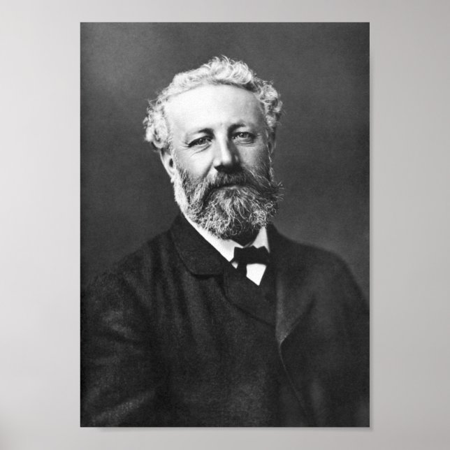 Affiche Jules Verne Portrait - Par Felix Nadar - 1878 (Devant)