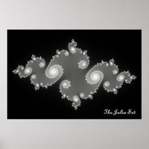 Affiche Julia Set (Négatif)