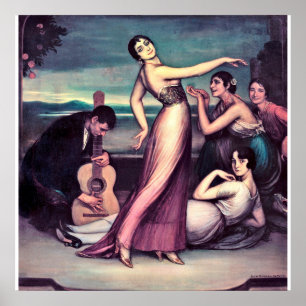 Affiche Julio Romero De Torres - Chansons Et Danses Flamen