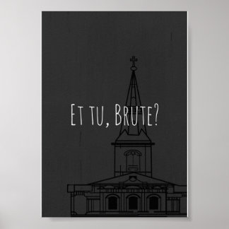 Affiche Julius César de Shakespeare "Et tu, Brute ?"