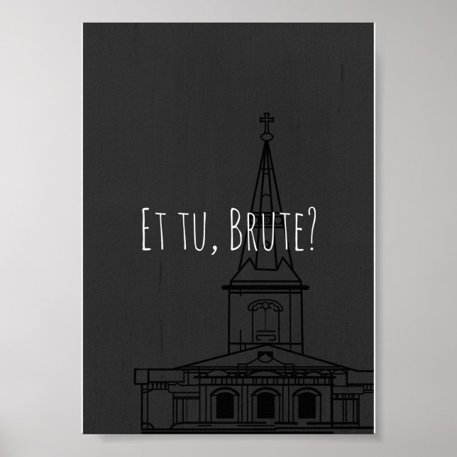 Affiche Julius César de Shakespeare "Et tu, Brute ?" (Devant)