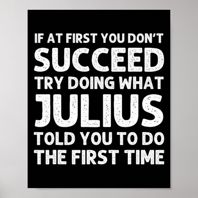 Affiche Julius Gift Name D Birthday Funny Chris  (Devant)