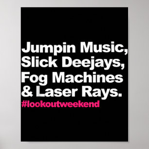 Affiche Jumpin Music Slick Deejays Fog Machines Et Laser