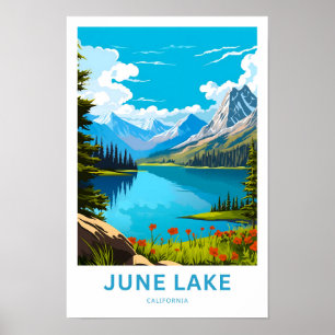 Affiche June Lake California Travel Print