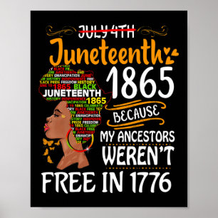 Affiche Junet1 À Cause De Mes Ancêtres Melanin Black W