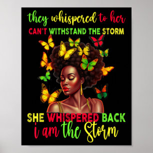 Affiche JunetDix Melanin Fille Black Femmes Afro Black Son