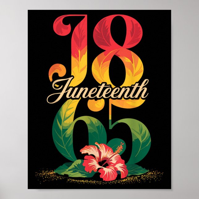 Affiche Junetee 1865, Femme noire (Devant)