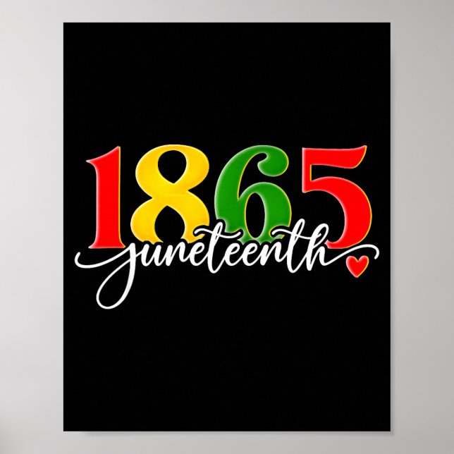 Affiche Juneteenth 1865 afro-américain histoire noire homm (Devant)