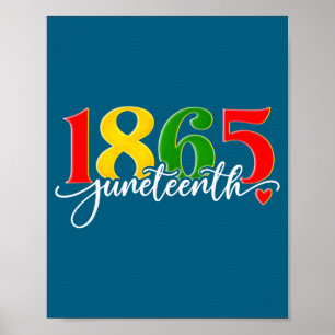 Affiche Juneteenth 1865 afro-américain histoire noire homm