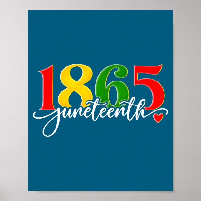 Affiche Juneteenth 1865 afro-américain histoire noire homm (Devant)