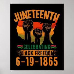 Affiche Juneteenth Célébrant la liberté noire 186 Africain