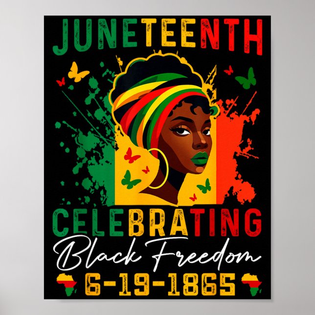Affiche Juneteenth célébrant la liberté noire Juneteenth (Devant)