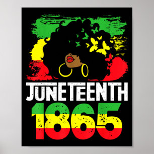 Affiche Juneteenth est le jour de l'indépendance des femme