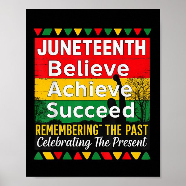 Affiche Juneteenth est mon jour de l'indépendance Fierté n (Devant)