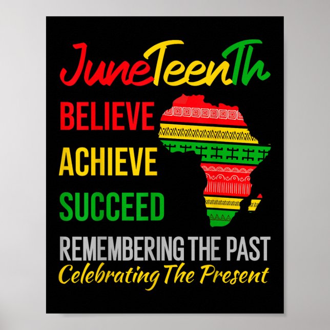 Affiche Juneteenth est mon jour d'indépendance africain 18 (Devant)