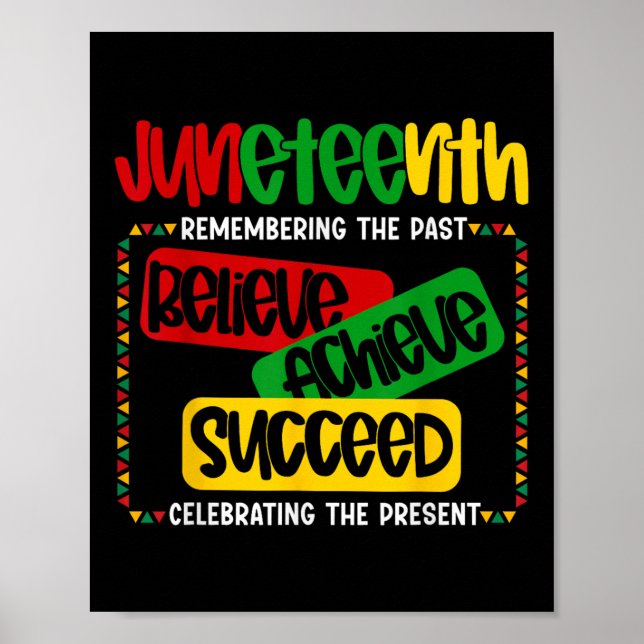 Affiche Juneteenth est mon jour d'indépendance Croire Réus (Devant)