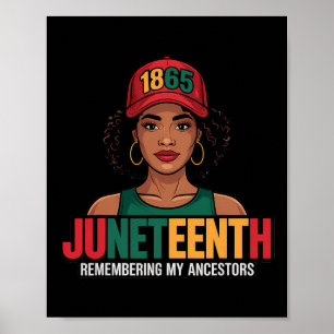 Affiche Juneteenth Femmes Noires Mélanine Reine Depuis 186