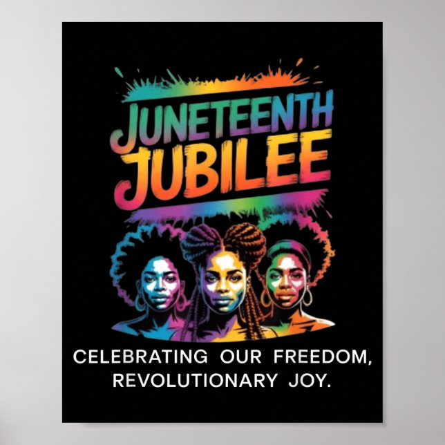 Affiche Juneteenth jubilé jour de liberté afro-américain (Devant)