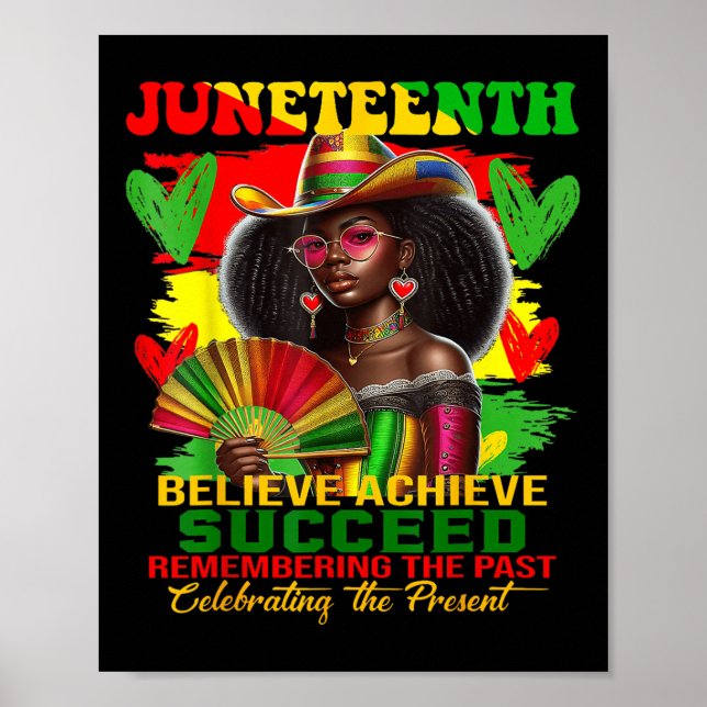 Affiche Juneteenth Remembering The Past Celebrating The Pr (Devant)