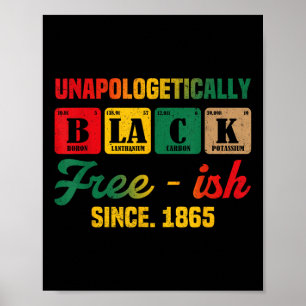 Affiche Juneteenth sans excuses Femmes Noires Périodiques 