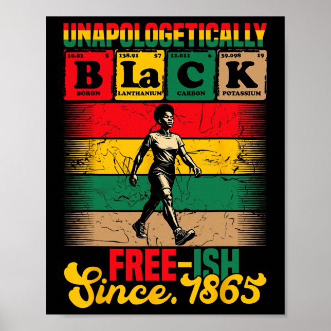 Affiche Juneteenth sans excuses Vintage depuis 1865 Hommes (Devant)