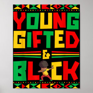 Affiche Junetten Young Black Boy African American Historie