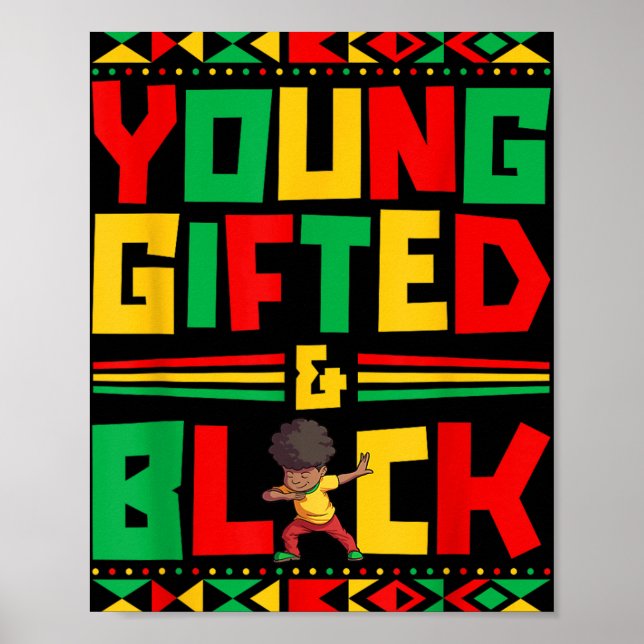 Affiche Junetten Young Black Boy African American Historie (Devant)