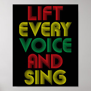 Affiche JunetXVII Soulevez chaque chant vocal Noir Histoir