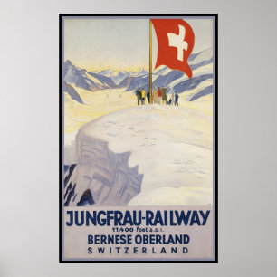 Affiche Jungfrau-Railway Oerland bernois