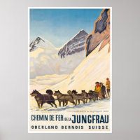 Jungfrau Suisse Art Chien Traîneau Alpes Bernoises
