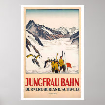 Jungfraubahn Oberland bernois Suisse Vintage