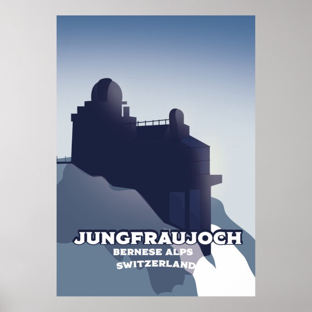 Affiche Jungfraujoch, Jungfraujoch Alpes bernoises (Devant)