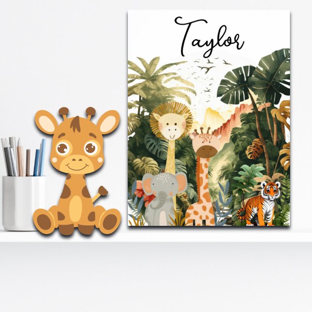 Affiche Jungle Animaux Safari exotique rêve (Créateur téléchargé)