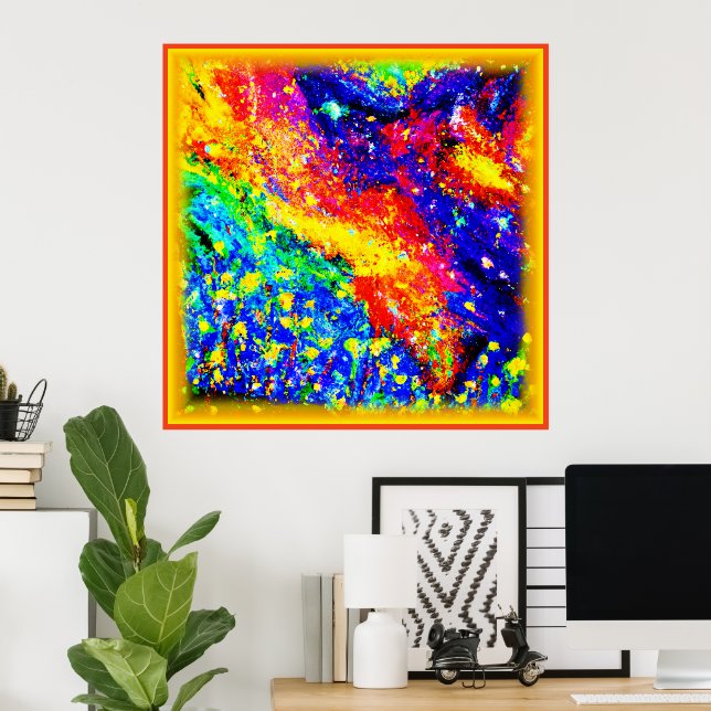 Affiche Jungle Dancing in the Sky. Commandez dès maintenan (Bureau à domicile)