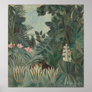 Affiche Jungle équatoriale - Henri Rousseau Art