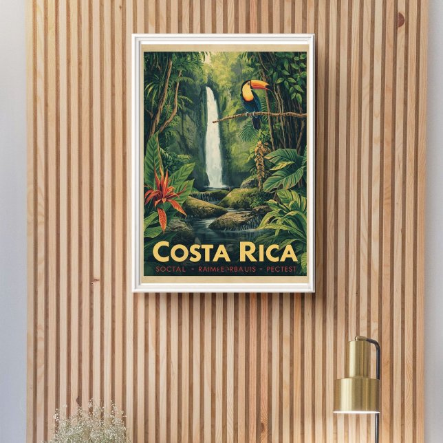 Affiche Jungle Escape – Vintage Costa Rica Travel  (Créateur téléchargé)