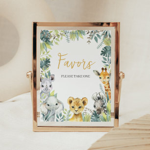Affiche Jungle Safari Wild Un Baby shower Privilégie