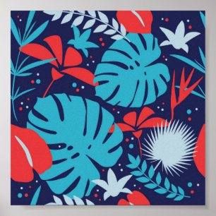 Affiche Jungle tropicale vintage
