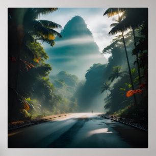 Affiche Jungles tropicaux profonds d'Asie du Sud-Est