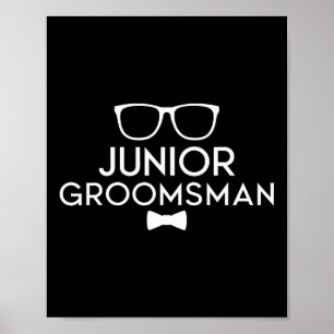 Affiche Junior Groomsman Groom Wedding Party