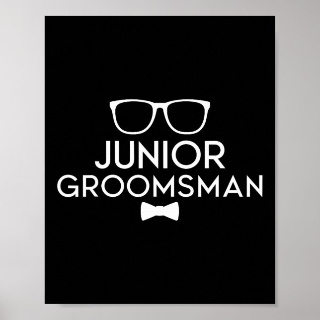 Affiche Junior Groomsman Groom Wedding Party (Devant)