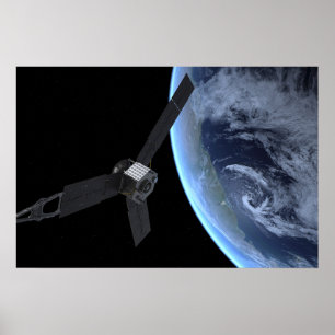 Affiche Juno Spacecraft Pendant Son Vol Sur Terre
