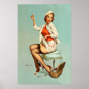 Affiche Jupe à point compté couture style vintage