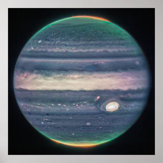 Affiche Jupiter Neon Glows | NIRCam | JWST