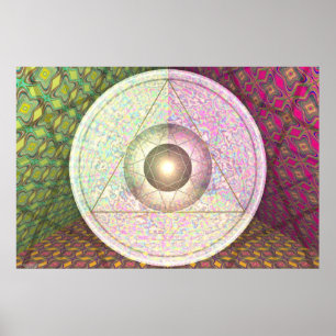 Affiche Jupiter, Saturne Et Uranus Par Martineau