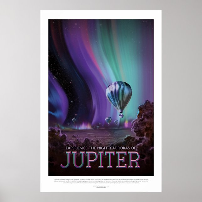 Affiche Jupiter | Visions de l'avenir de la NASA (Devant)