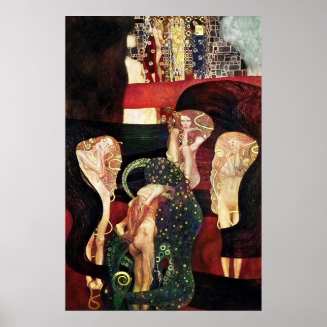Affiche Jurisprudence — Gustav Klimt (AI Colorisé) (Devant)