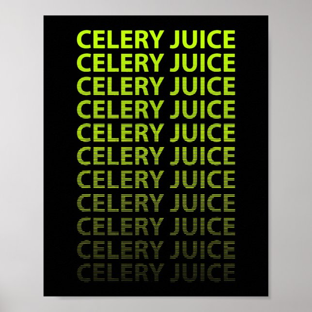 Affiche Jus de céleri végétal vert (Devant)