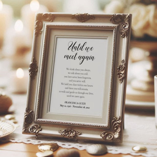 Affiche Jusqu'à ce que nous nous retrouvions Poème commémo (Créateur téléchargé)