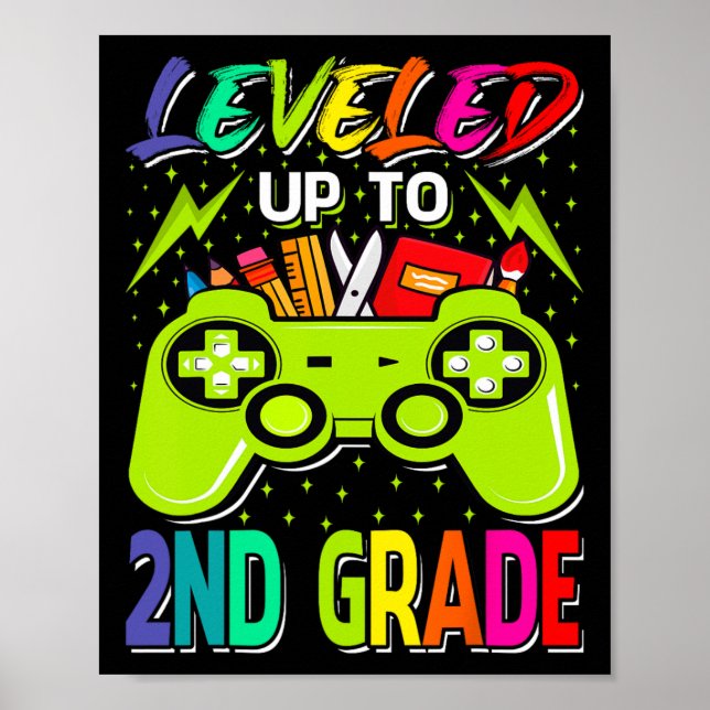 Affiche Jusqu'À La 2E Année Gamer Retour À L'École Premièr (Devant)